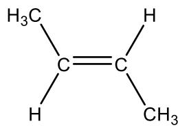 Estructura química del trans-but-2-eno