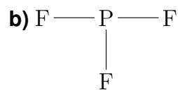 Estructura de la especie b) PF3