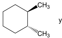 Isómero geométrico trans-1,2-dimetilciclohexano
