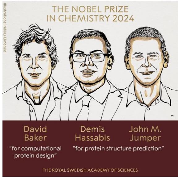 David Baker, Demis Hassabis y John M. Jumper