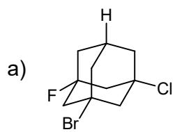 Estructura química policíclica con sustituyentes F, Cl, Br (isómero a).