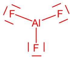 Estructura de Lewis de AlF3