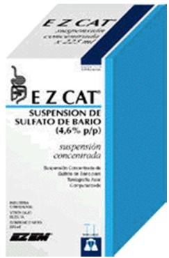 Figura 1. Suspensión comercial de sulfato de bario (BaSO4).