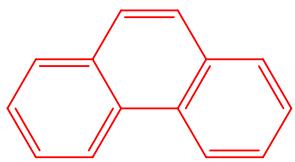 Estructura química del fenantreno.