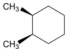Isómero geométrico cis-1,2-dimetilciclohexano