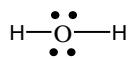 Estructura de Lewis del agua (H2O)