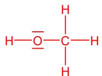 Estructura de Lewis del metanol