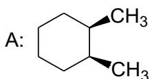 Isómero A: cis-1,2-dimetilciclohexano