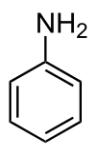 Estructura química de la anilina