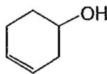 Estructura de un cicloalqueno con un grupo hidroxilo (ciclohex-2-en-1-ol)