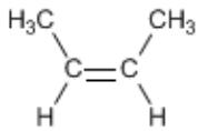 Estructura química del cis-but-2-eno