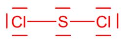 Estructura de Lewis de SCl2