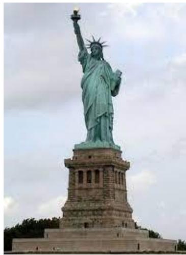 Fotografía de la Estatua de la Libertad en Nueva York.