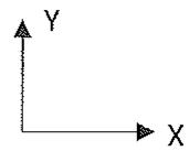 Sistema de ejes coordenados X-Y.