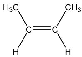 Estructura química del cis-but-2-eno