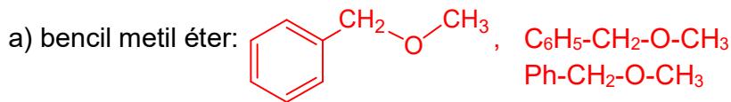 Estructura química del bencil metil éter.