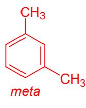 Estructura del m-dimetilbenceno (meta)