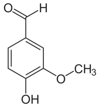 Estructura química de la vainillina