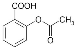 Estructura química del ácido acetilsalicílico (Figura 1)