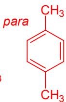 Estructura del p-dimetilbenceno (para)