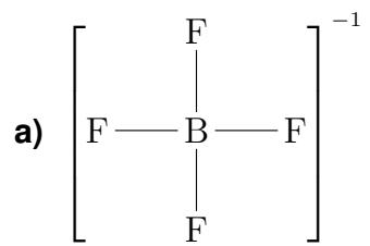 Estructura de Lewis del ion tetrafluoroborato
