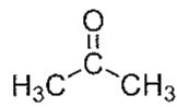 Molécula b: propanona